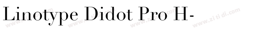 Linotype Didot Pro H字体转换